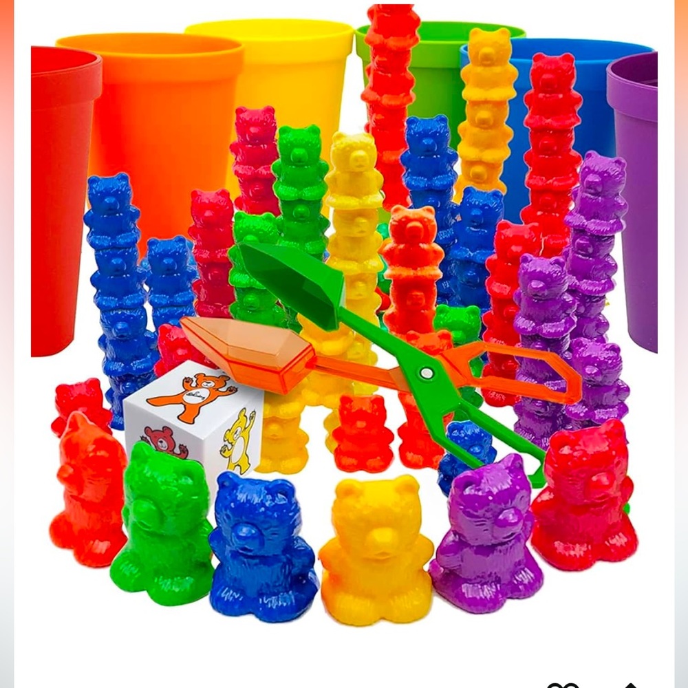 Skoolzy Rainbow Stack Sort and Match Toy
